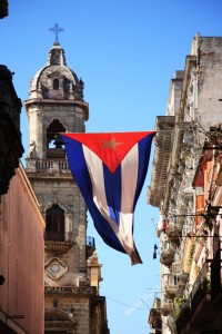 Cuban flag in Havana