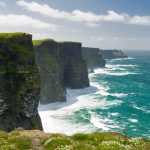 The Cliffs of Moher in County Clare are one of the tallest sea cliffs in Ireland and is a popular tourist destination.